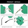 Melpomenia St. Patrick’s Day Green Sunglasses Irish Shamrock Four Leaf