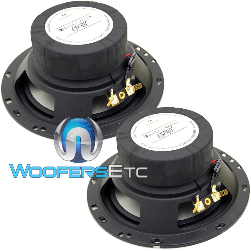 Helix HXS-106 6.5" Esprit 2-Way 360° Coaxial Speakers Adjustable Tweeter
