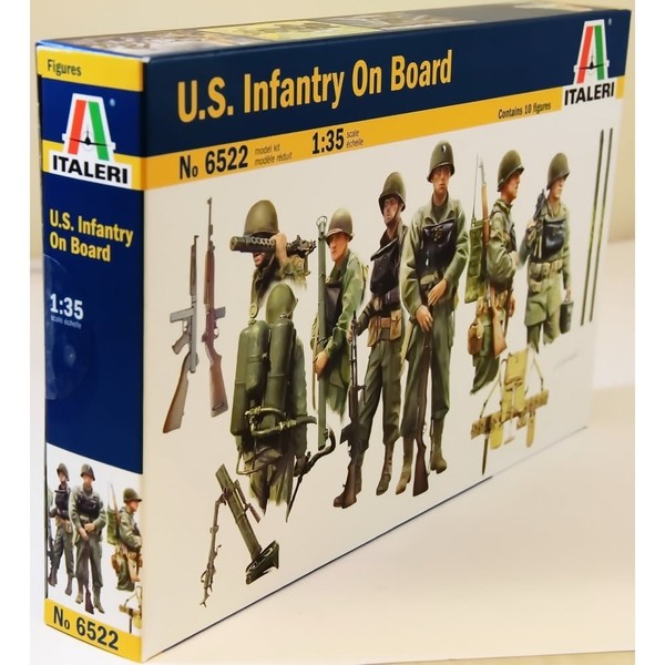 ITA6522 1:35 Italeri US Infantry On Board (10 Figure Set) [MODEL BUILDING KIT]