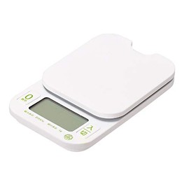 Pearl Metal Digital Kitchen Scale, 6.6 lbs (3.0 kg), Quantity HAKARI D-6467, White
