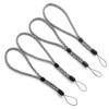trage.band® Short Adjustable Wrist Strap Pack of 4 Black/White