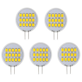 CBConcept UL-Listed Bi-Pin G8 LED Light Bulb, Warm White 3000K, AC120V 1.6 Watt, 20W Equivalent, Ceramic Sunflower, 180°Beam Angle, Under Cabinet/Counter, Puck Kitchen Light, NOT Dimmable (Pack of 5)