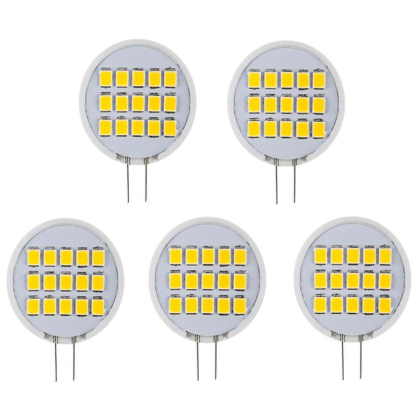 CBConcept UL-Listed Bi-Pin G8 LED Light Bulb, Warm White 3000K,