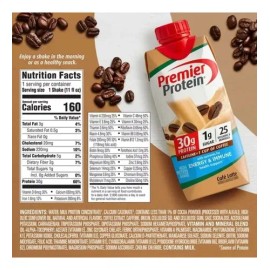 Premier Protein Batido De Proteína. Sabor Café Latte 18pack                                                                                           