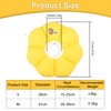 Cat Neck Brace, Adjustable Waterproof Cat Collar, Soft Sunflower Lick