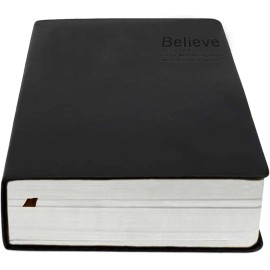 Lemical Black B6 Notebook 720 Pages Thick Leather Journal Gift for Travelers Artists