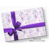 Stesha Party Purple Snowflake Christmas Wrapping Paper - Folded Flat