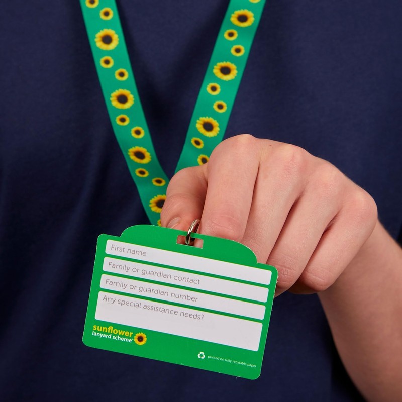 Hidden Disabilities Sunflower Lanyard with ID Card