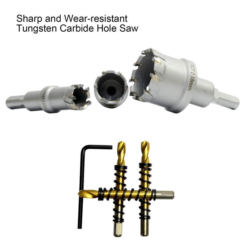 ASNOMY 35 mm Hole Saw Carbide Drill, Metal Hole Saw