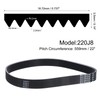 sourcing map 220J8 PJ V-Ribbed Belt 8 Ribs 22" Length