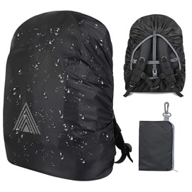 Rain Cover for Backpacks, Waterproof Backpack Rain Cover with Storage Bag, Rain Cover Backpack Cover, Rain Cover, School Bag for Hiking, Camping, Travel, Cycling (M (40-50L))