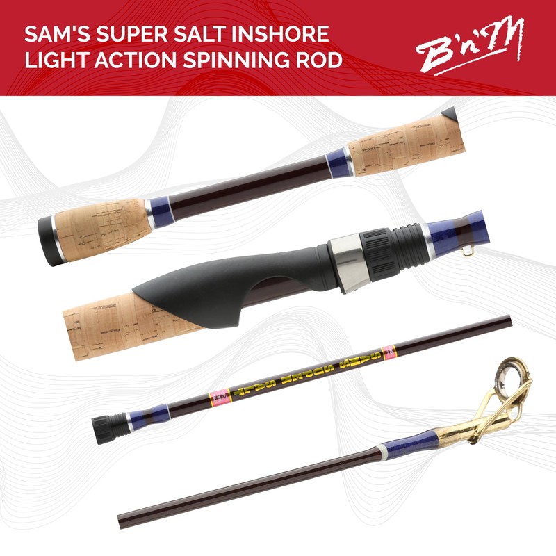 B'n'M Poles - Sam's Super Salt Inshore Light Action Spinning