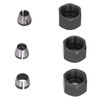6Pcs Router Collet Adapter Carbon Steel 6mm 6.35mm 8mm Set