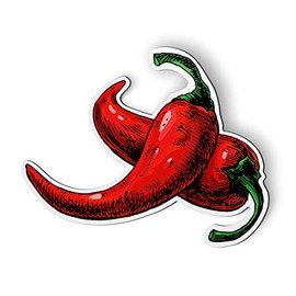 Chili Peppers - 5.5" Magnet for Car Locker Refrigerator