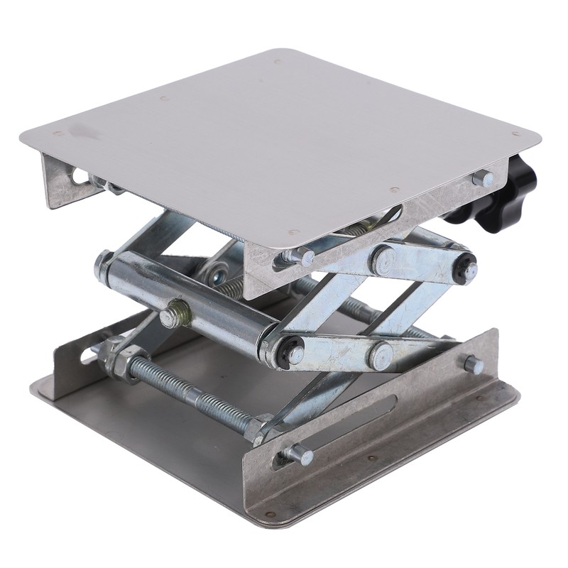 Small Stainless Steel Lifting Platform Manual Miniature Lift Stand Table