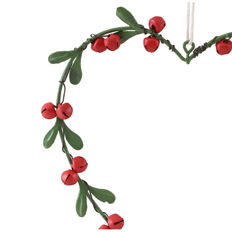 Toyland® Pack of 4 14cm Green and Red Heart Shape
