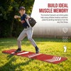 Extra Thick Softball Pitching Mat for Youth Beginners, 54"x12"