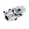 X AUTOHAUX 3/4" Round Smooth X 3/4"-36 Spline Chrome Universal