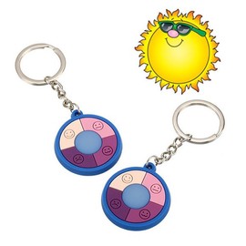 UV UV Measurement Keychain Key Holder Gift First Birthday Party Favor Promotional Item / UV 자외선측정 열쇠고리 키홀더 사은 돌답례품 판촉물