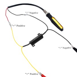 Justech 4PCS 12V Motorcycle LED Flasher Turn Signal Indicator Resistor Adaptor Universal for Motorcycle Motorbike Scooter Quad Off Road