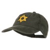 e4Hats.com Jewish Star of David Embroidered Washed Cap - Black