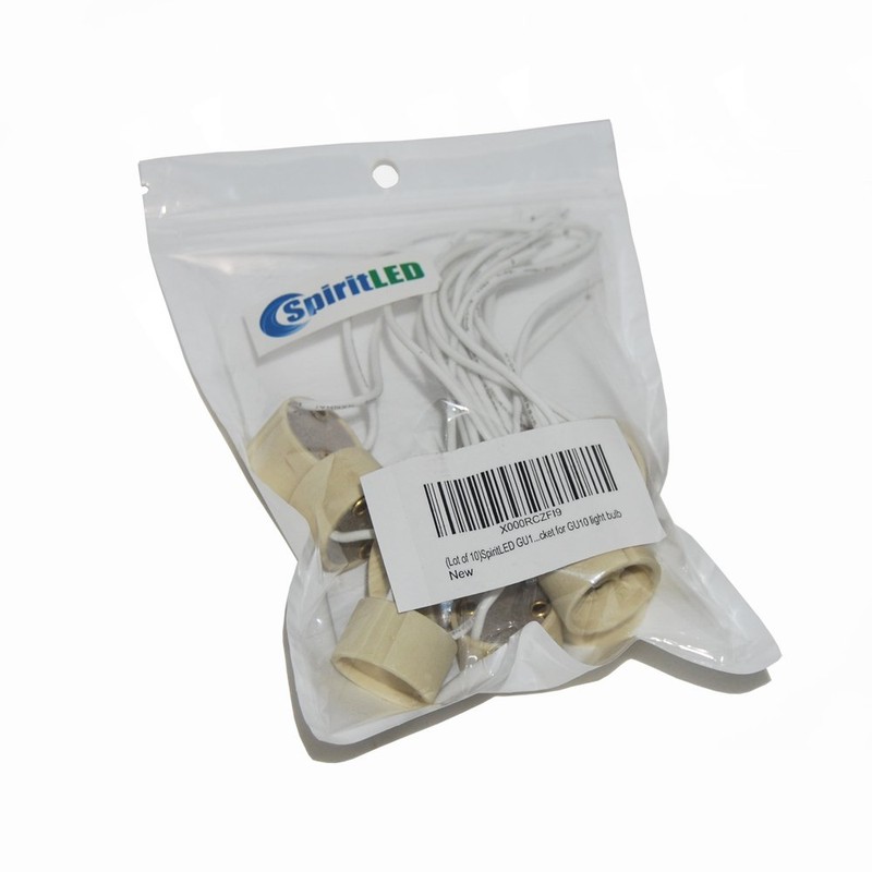 (Lot of 10) SpiritLED GU10 Socket,Wire connector socket for GU10