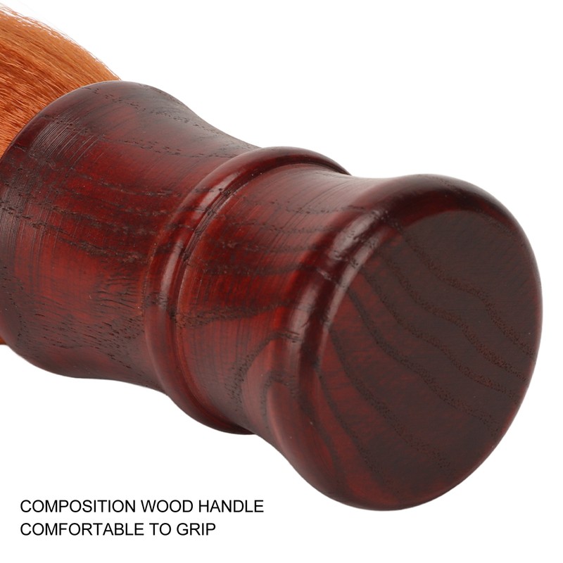 Men Beard Brush Soft Nylon Hair Wooden Handle Beard Grooming