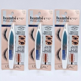 L'Oréal Paris Lot Of 3 L'oreal Paris Bambi Eye Mascara Waterproof #406 Black