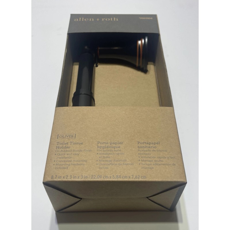 Allen + Roth Toilet Tissue Paper Holder Oil-Rubbed Bronze Finish
