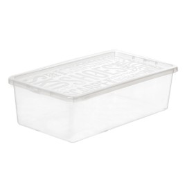 Plast Team Basic Shoe Box Small Plastic Clear One Size