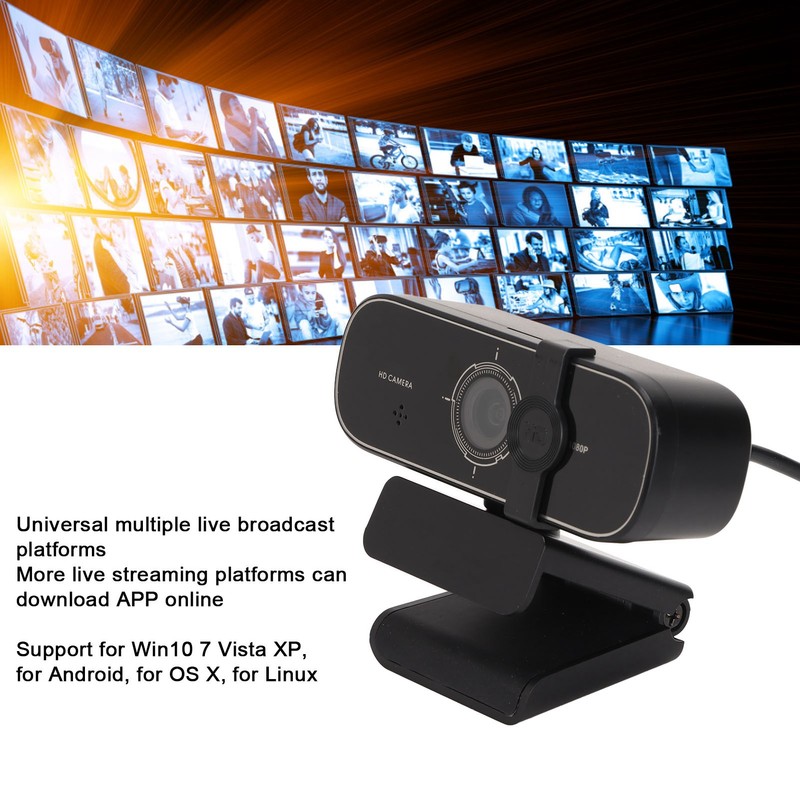 Computer Camera High Definition Viewing Angle Adjustable Auto Focus USB