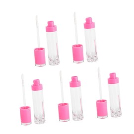 FRCOLOR 5pcs Lip Gloss Containers Durable Refillable Lip Glaze Tubes Lightweight Travel Makeup Bottles for Daily Use and Shopping Practical for Go Glamour