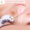 Ms.Queen - Pinzas de pestañas para extensiones de pestañas, agarre