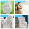 2 Pack Clear Recliner Armchair Covers,Waterproof Plastic Chair Covers Protectors,4
