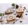 Tea Light Holder Set of 3 12 x 11 cm