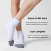 6 Pares Calcetines Deportivos para Hombre y Mujer, Calcetas Antideslizantes