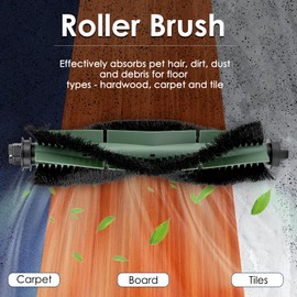 (Pack of 25) 105 Combo Replacement Parts for iRobot Roomba 105 Combo, Combo Essential 2 with Suction Station Q0520 Q052020 Accessories, 2 Brush Rollers, 6 Side Brushes, 6 HEPA Filters, 6 Dust Bags, 5