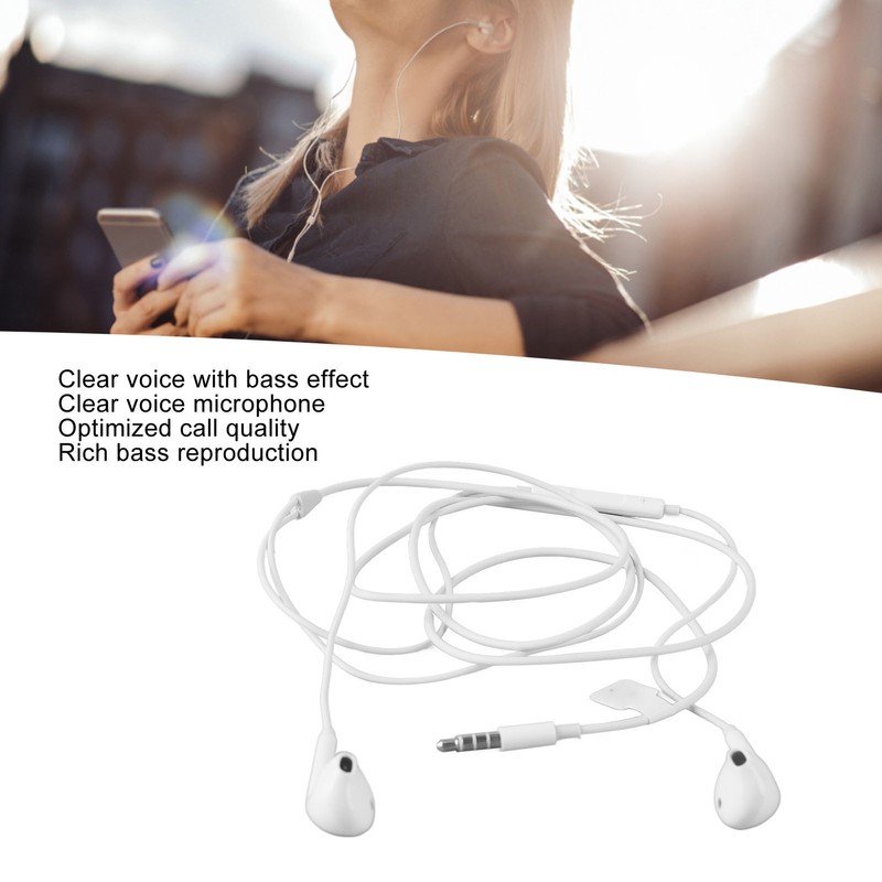 3.5mm Wired Headphones Noise Cancelling Strong Bass Built in Mic