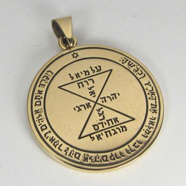 Bronze Third Pentacle of Venus Love Talisman Necklace