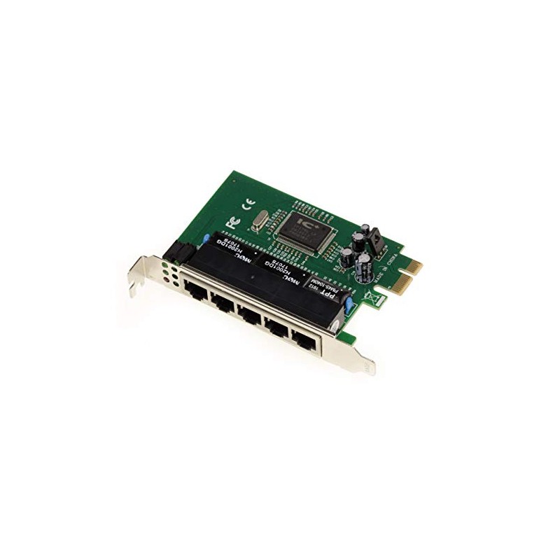 KALEA-INFORMATIQUE PCIe Switch Ethernet Card with Chipset IC Plus IP175-5