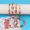 YANCHUN Christmas Bracelet Cute Xmas Bracelets Stack Clay Bracelet Stretch