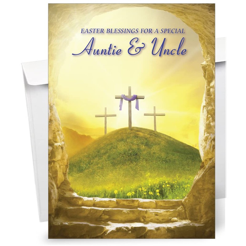 Auntie & Uncle Religious Easter Card - Christian Easter Card