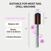 Curacoro Nail Drill Bits 3/32'' - Safe Smooth Stop Large