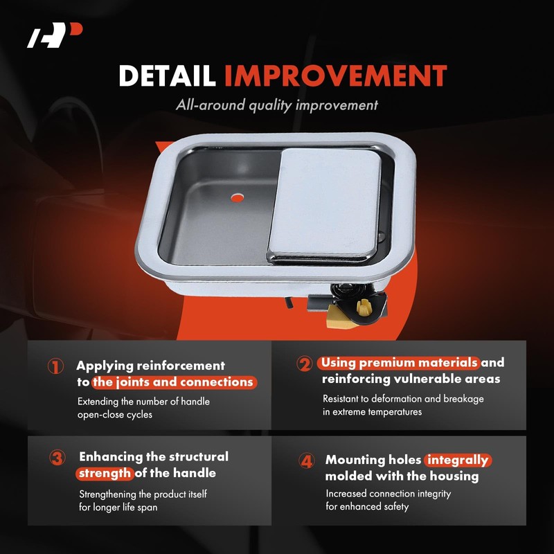 A-Premium Front Driver Side Interior Door Handle Compatible with Western