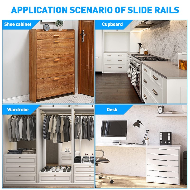 Drawer Slides, Plastic Drawer Guide Strips, Drawer Runners, Cabinet Guide