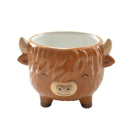 Sass & Belle Highland Cow Mini Planter on Legs