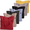 Terra Thread Organic Cotton Executive Work Tote Bag, Charcoal Grey