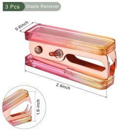 YOKIVE 3 Pcs Staple Remover, Office Staplers Puller | Easily Remove Staples Great for Office Home Desktop Accessories (Colored)