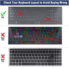 Funda para teclado Acer Nitro 5, Nitro 16, Nitro 17, Predator Helios 300 PH315-55/54/53/52 PH317-53/54, Nitro 5 AN515-58/57/56/54/55/45/43/44 AN517-5 /53//53/51/52 (no compatible con Nitro V15 V16,