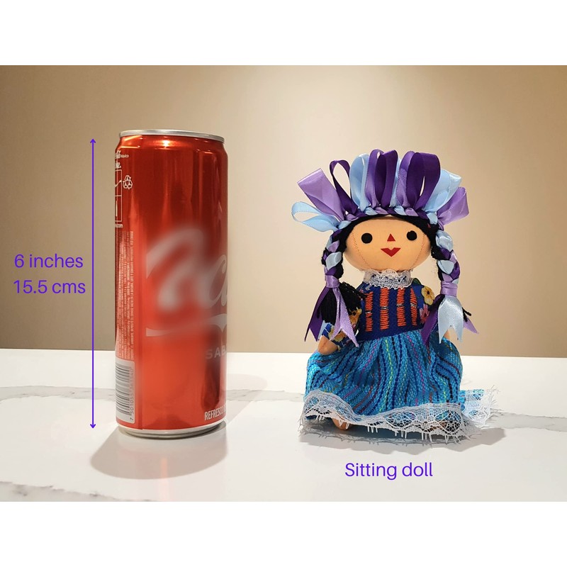 ALKIMIA INC Mexican Handmade Traditional Maria Lele Rag Doll -